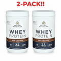 Ancient Nutrition Grass-Fed Whey Protein Milk Chocolate 22.8 oz. 2 Pack! (2 x 20 Servings)