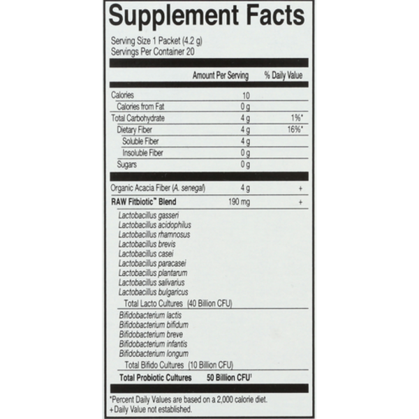 Garden of Life Dr. Formulated Fitbiotic  Powder, 20 Packets 3 Pack! 60 Packets Total