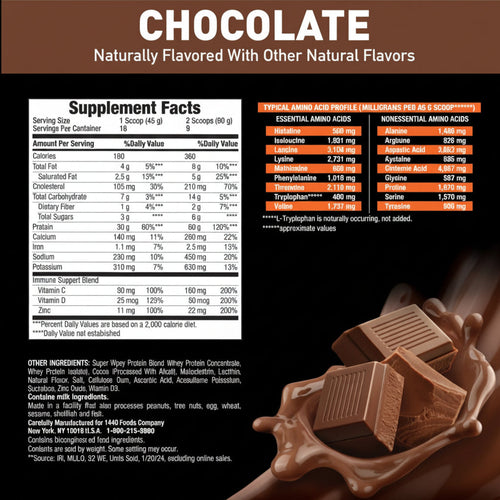 Body Fortress 100% Whey Premium Protein Powder Chocolate - 1.78 lbs (807g)