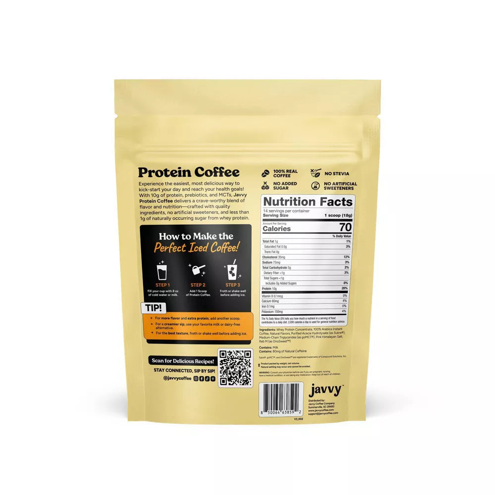 Javvy Protein Coffee Original  8.8 oz 250 g