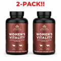 Ancient Nutrition Women's Vitality (2-Pack) | Grass-Fed Liver, Adrenal & Thyroid Support | 360 Total Capsules | Value Bundle