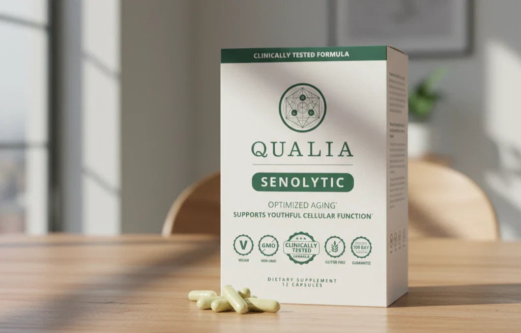 QUALIA LIFE SCIENCES Senolytic Supplement (12 caps) | Fisetin, Quercetin & Piperlongumine for Optimal Cell Repair & Rejuvenation