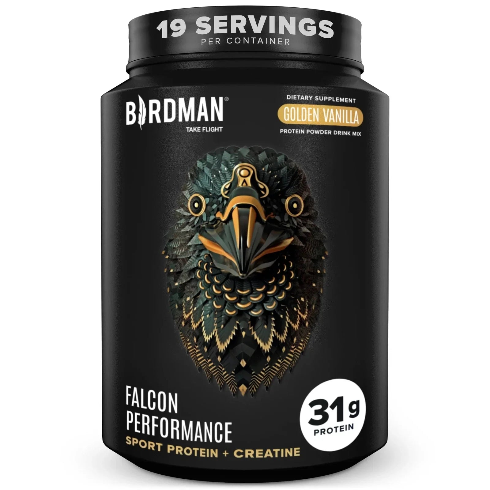 Birdman Falcon Performance Sport Protein + Creatine Golden Vanilla 1.89 lb