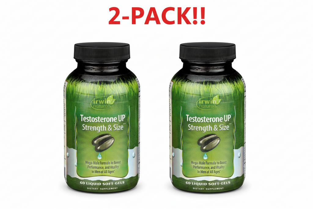 Irwin Naturals Testosterone UP Strength & Size Unflavored 60 Liquid Soft-Gels