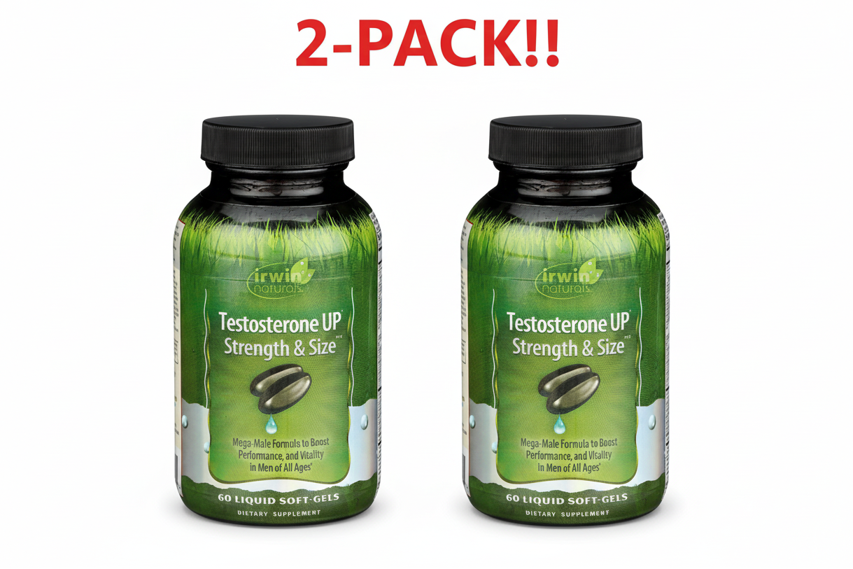 Irwin Naturals Testosterone UP Strength & Size Unflavored 60 Liquid Soft-Gels