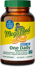 MegaFood Multivitamin for Men 40+ One Daily - 60 Tablets - Methylated B12 & Zinc