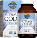 Garden of Life Vitamin Code 50 & Wiser Men’s Multivitamin – 240 Capsules – Raw Whole Food Supplement with Probiotics & Enzymes – Vegetarian Men's Health Formula