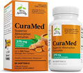 Terry Naturally CuraMed 375mg Curcumin Softgels, 60 Count, High-Absorption Turmeric Supplement for Brain, Immune, and Liver Health