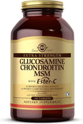 Solgar Extra Strength Glucosamine Chondroitin MSM with Ester-C, 180 Tablets (60 Servings)
