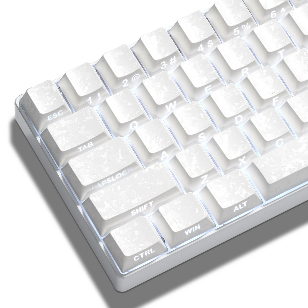 XVX Forged Carbon-Look Cherry Profile Side-Printed PC Keycap Set