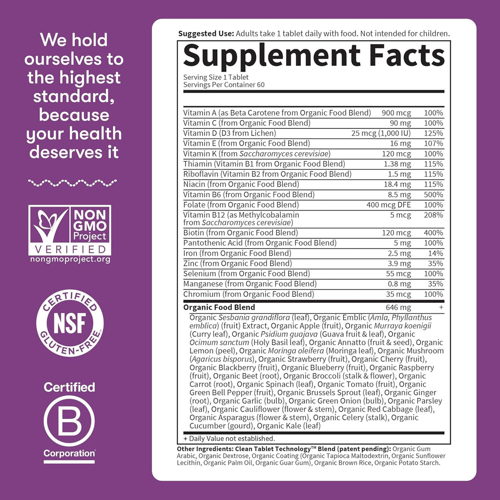 Garden of Life mykind Organics Women’s Multi 40+ Vegan 60 Tablets