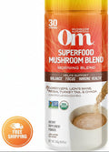 Om Mushroom Superfood Morning Energy Blend 2-Pack - Caffeine-Free Powder with Cordyceps & Lions Mane - Two 8.47 oz Bags (16.94 oz Total)