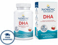Nordic Naturals DHA Strawberry - 830 mg Omega-3 Brain & Nervous System Support - 90 Soft Gels (45 Servings)