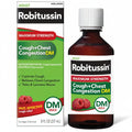 Robitussin Adult Maximum Strength Cough + Chest Congestion DM Max, 8 fl oz Liquid Cough Suppressant and Expectorant, Raspberry Flavor