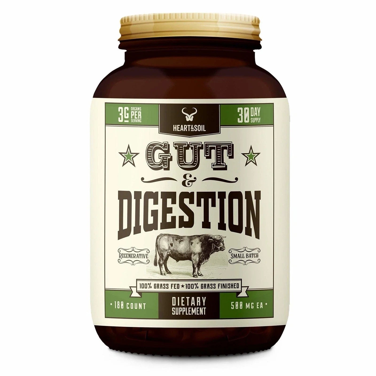 Heart & Soil Gut & Digestion 180 Capsules