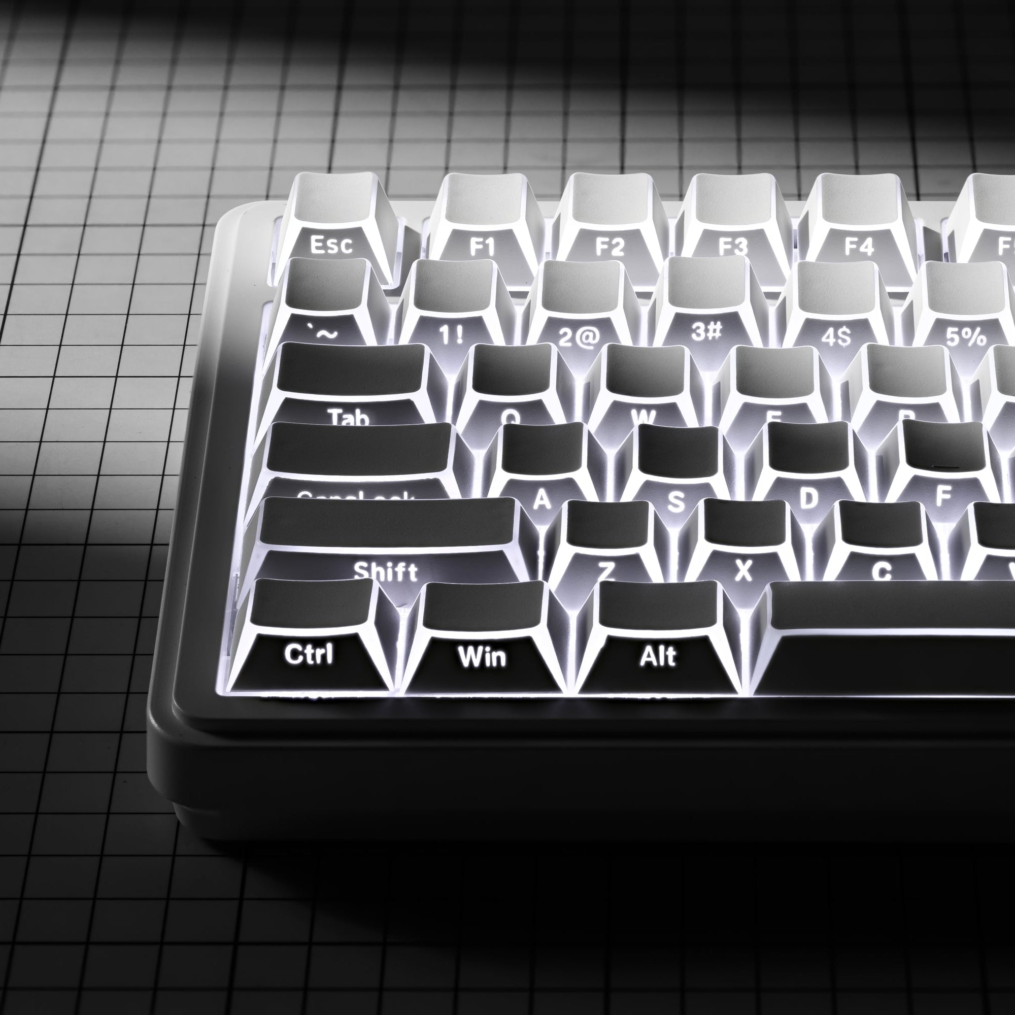 XVX PRISM Shadow Shine-Through Double-Shot Cherry Profile PBT Keycap Set