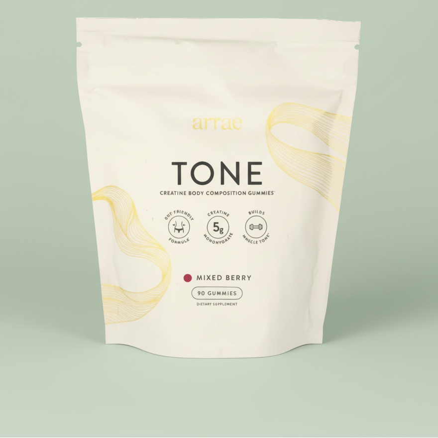Arrae Tone Creatine Body Composition Gummies 90 Count Mixed Berry