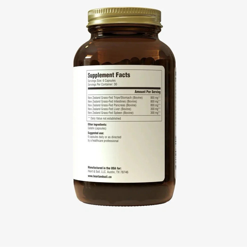 Heart & Soil Gut & Digestion 180 Capsules