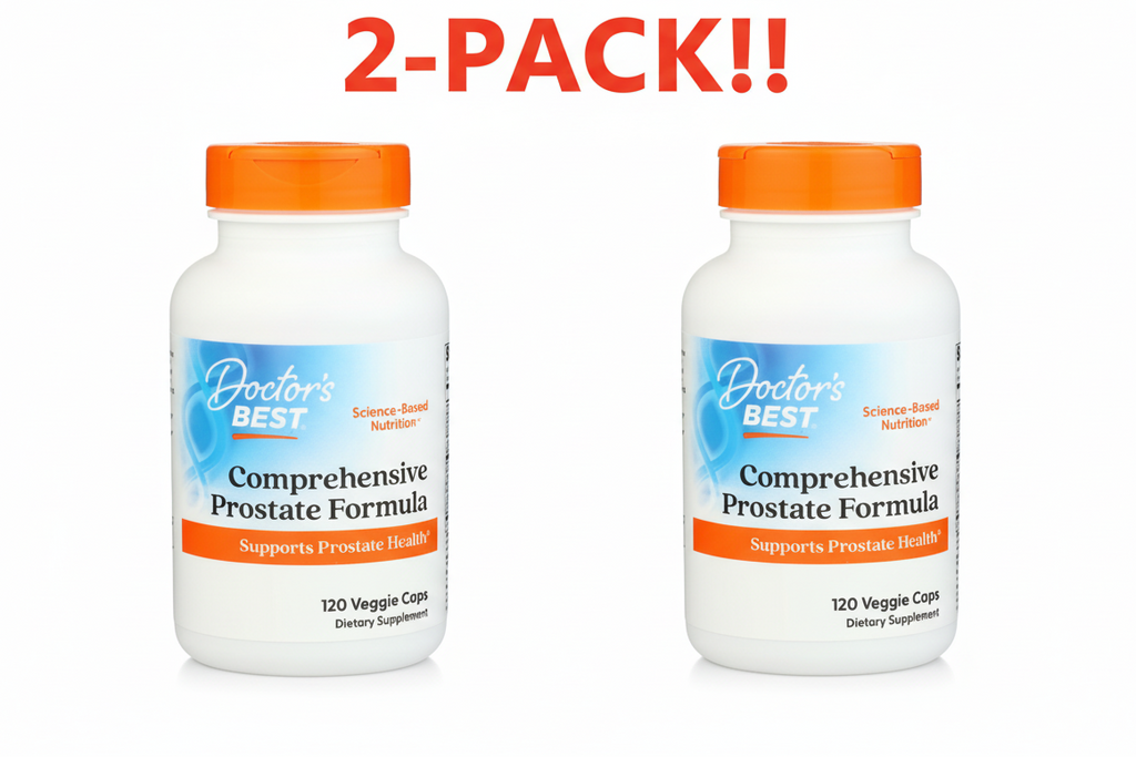 Doctor’s Best Comprehensive Prostate Formula  Veggie Caps 120ct 2Pack! 240ct Total