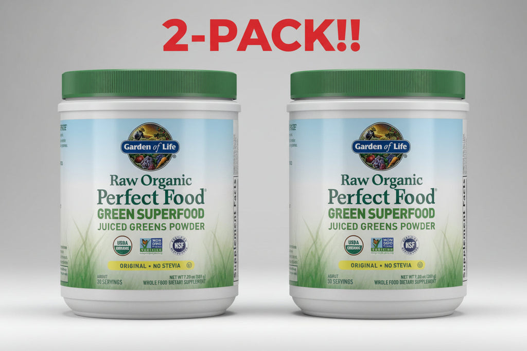 Garden of Life Raw  Perfect Food Juiced Greens Powder 7.29 oz 207 g 2Pack! 14.58 oz Total