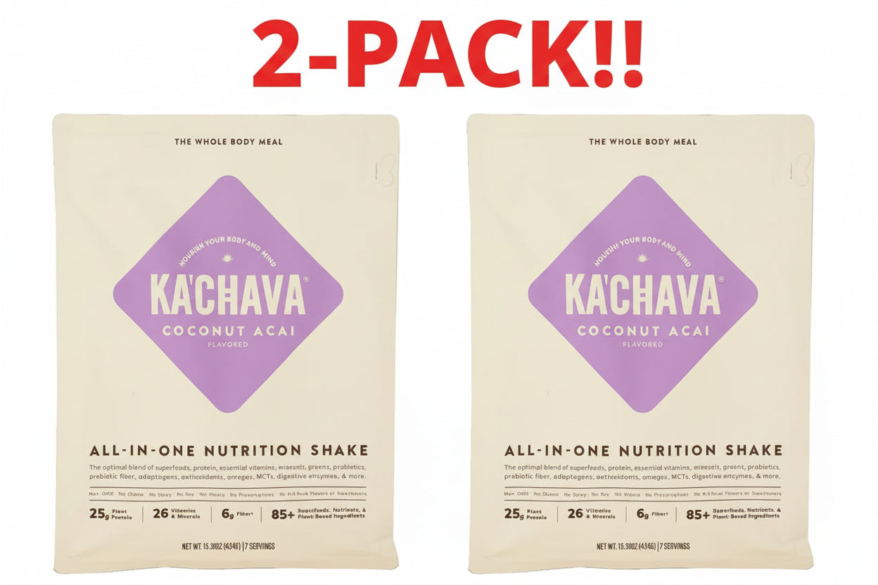 Ka’Chava  All-in-One Nutrition Shake Coconut Acai Kachava 15.31 oz 2Pack! 30.62 oz Total
