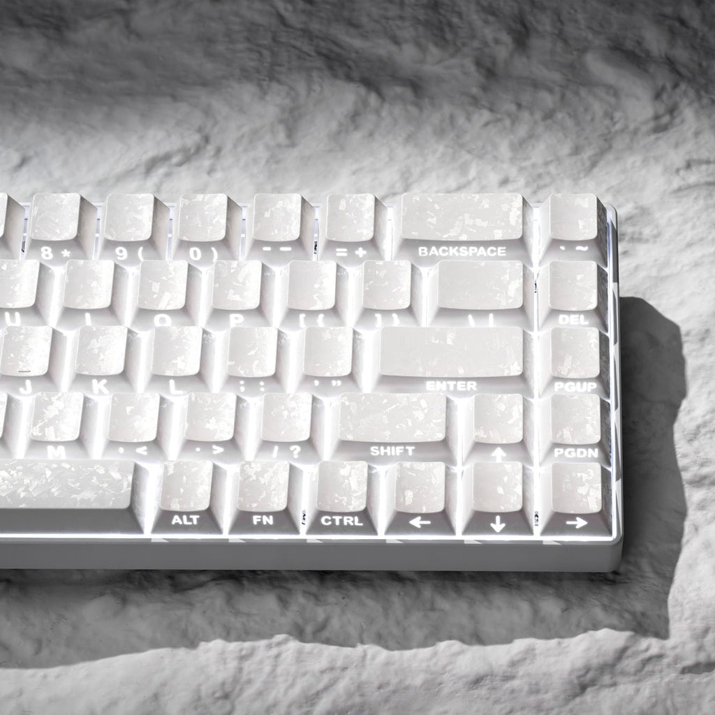 XVX Forged Carbon-Look Cherry Profile Side-Printed PC Keycap Set