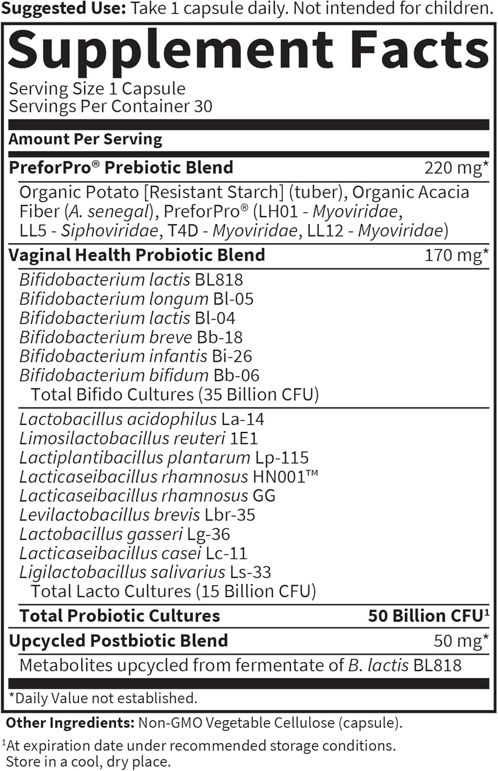 Garden of Life Dr. Formulated  Women's pH Vegan 30 Capsules