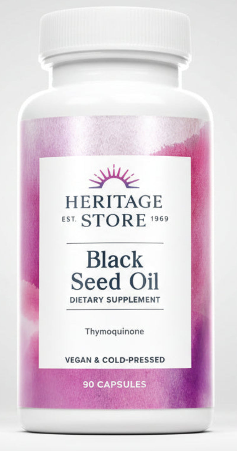 Heritage Store Black Seed Oil 90 Liquid Capsules