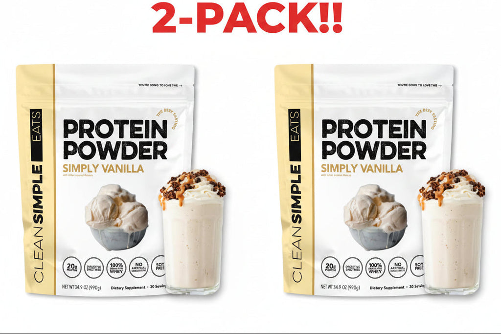 Clean Simple Eats Whey Protein Powder Simply Vanilla 34.9oz (990g) 2Pack!  69.8 oz Total
