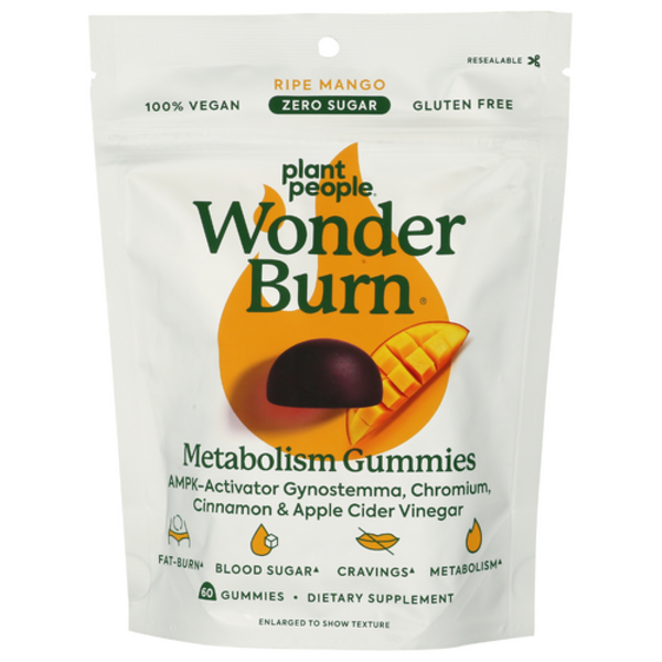 Plant People WonderBiome 2-in-1 Prebiotic + Probiotic Gummies – Zero-Sugar Vegan Digestive Health & Bloating Relief, 60 Count (30 Servings)
