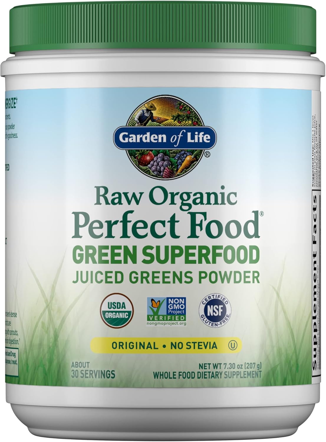 Garden of Life Raw  Perfect Food Juiced Greens Powder 7.29 oz 207 g