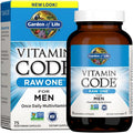 Garden of Life Vitamin Code Raw One for Men – 75 Vegetarian Capsules – Once Daily Whole Food Multivitamin with Probiotics & Organic Fruits – Mens Health Supplement