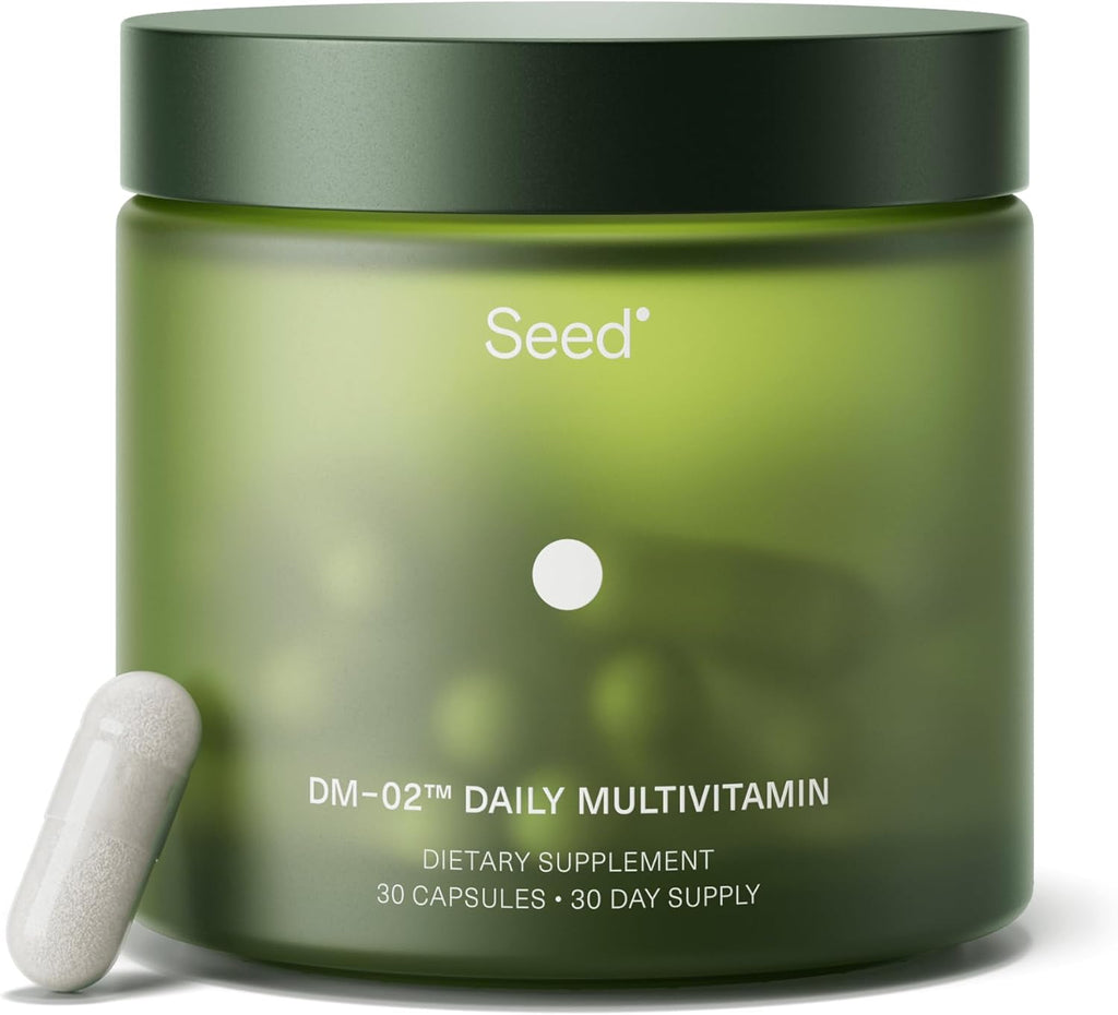 Seed DM-02 Daily Multivitamin, 30 Capsules – 100% DV Essential Vitamins & Minerals for Men & Women, Vegan Nutrient Support for Immune, Bone, and Skin Health