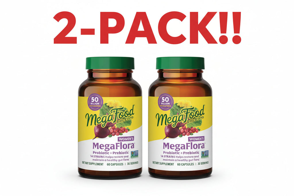 MegaFood Womens  MegaFlora 60 Capsules 2Pack! 120 Capsules Total