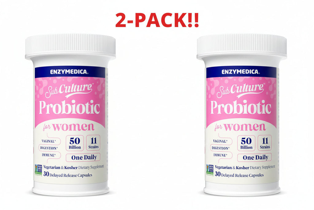 Enzymedica Subculture Probiotic for Women 30 Veggie Capsules 2Pack! 60 Capsules Total
