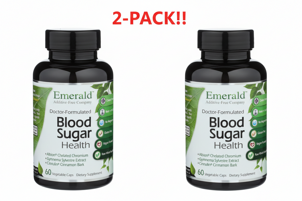 Emerald  Blood Sugar Health 60 Vegetable Capsules 2Pack! 120 Capsules Total