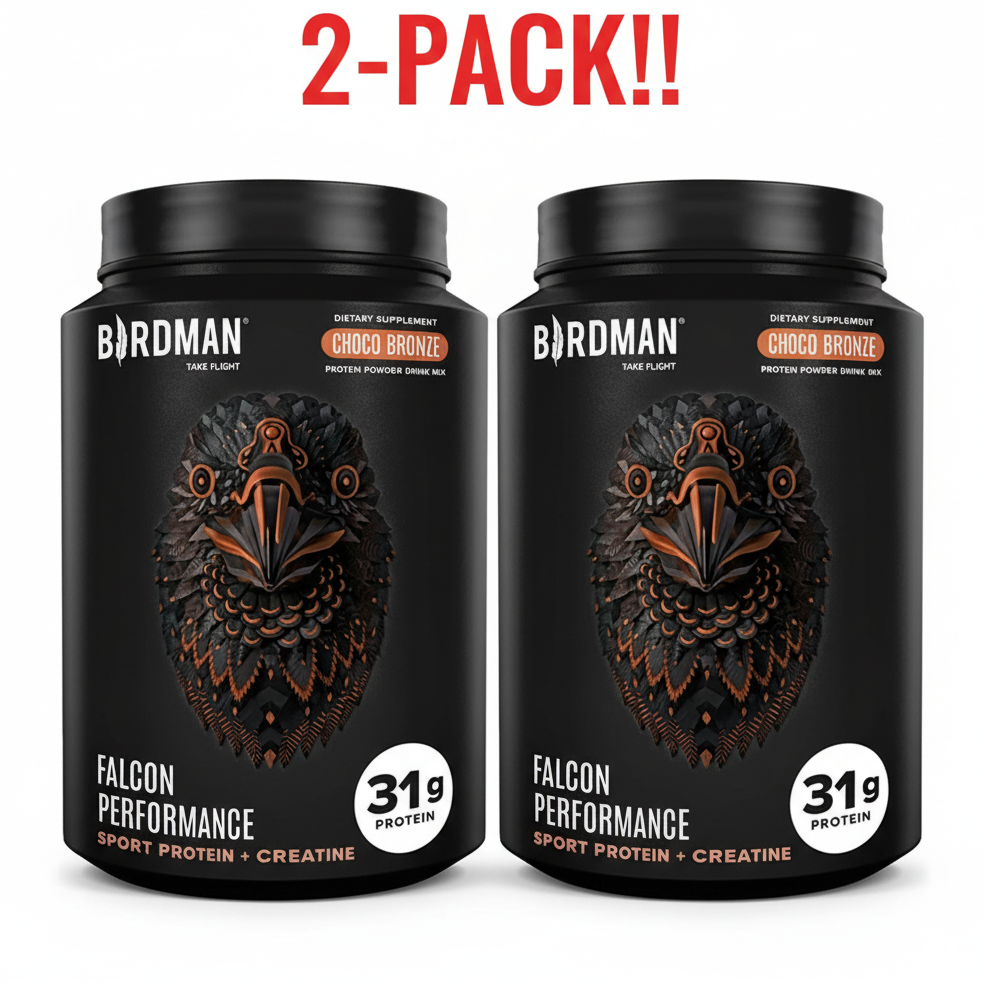 Birdman Falcon Performance Protein + Creatine Chockolate   1.98 lb 2Pack! 3.96lb Total
