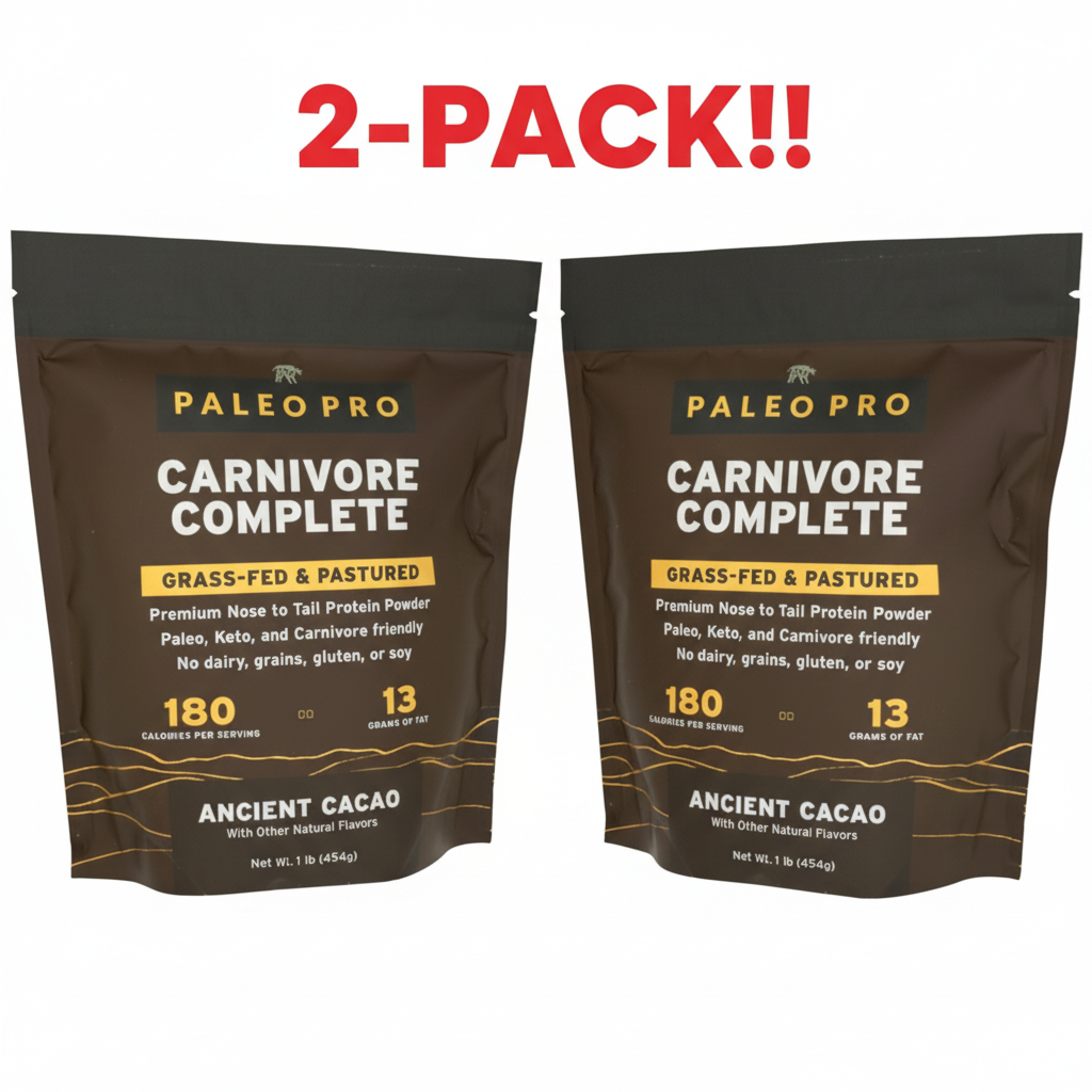Paleo Pro Carnivore Complete Protein  Cacao 1 lb 2Pack! 2lb Total