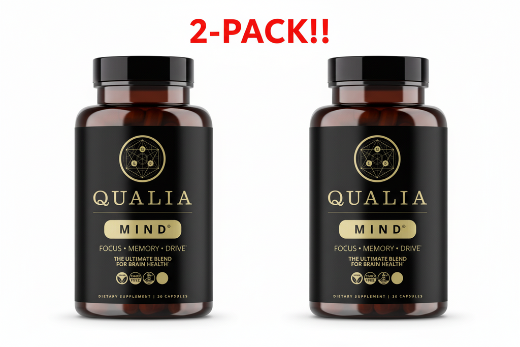 Qualia Mind Premium Brain Nourishment Supplement, 2-PACK – 60 Total Capsules Nootropic Focus and Energy Formula for Mental Clarity and Concentration