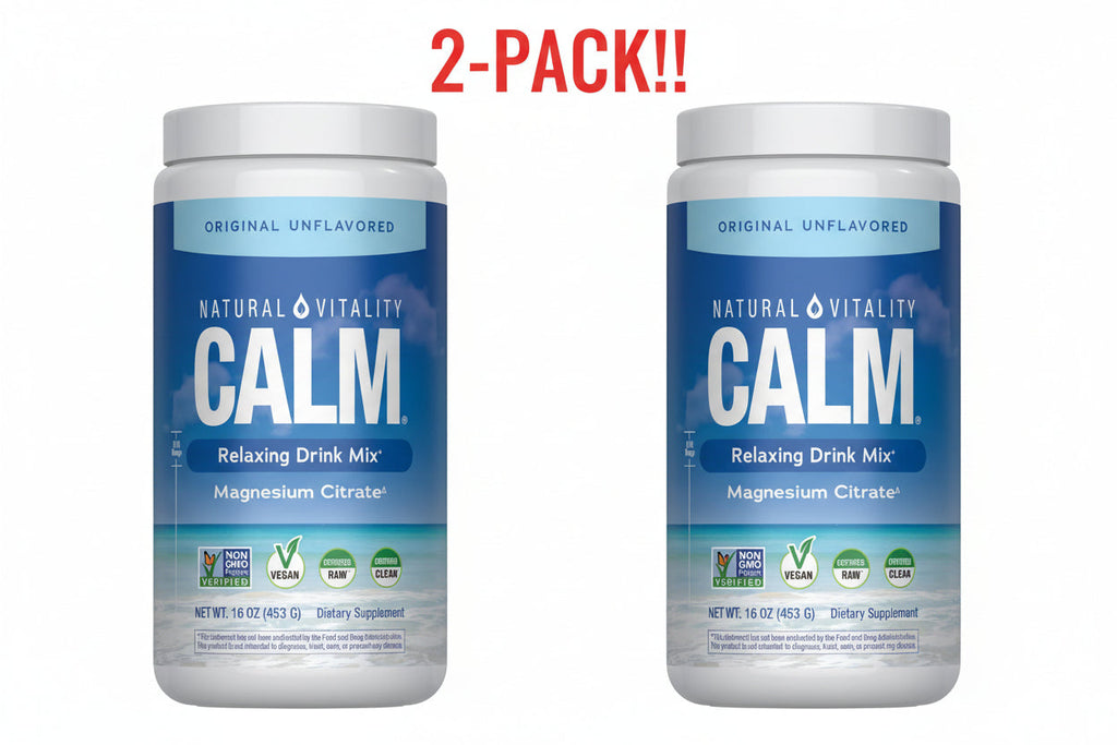Natural Vitality Calm Original Unflavored 16 oz 2Pack! 32 oz Total