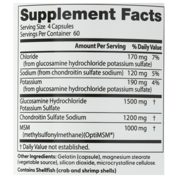 Doctor's Best Glucosamine Chondroitin MSM Capsules 240ct