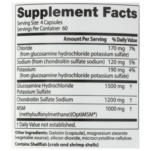 Doctor's Best Glucosamine Chondroitin MSM Capsules 240ct