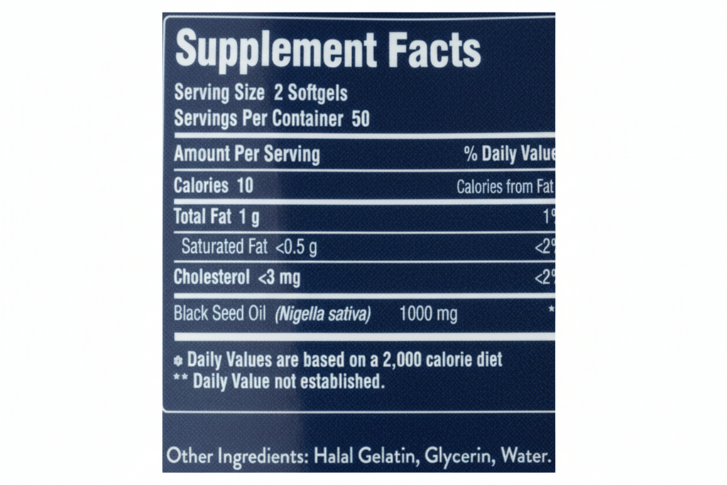 Health Logics Black Seed Oil 100 Soft Gels