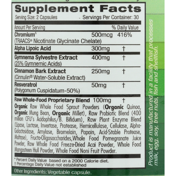 Emerald Labs  Blood Sugar Health, 60 Vegetable Capsules