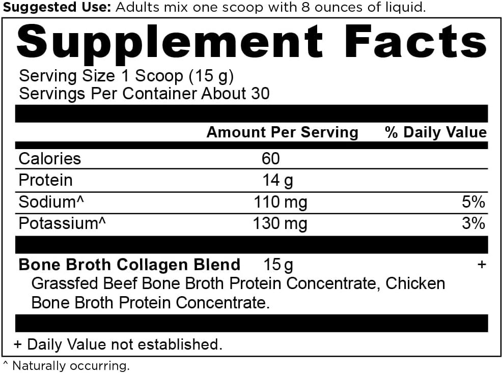 Ancient Nutrition Bone Broth Collagen Powder Pure 15.9oz –Hydrolyzed Multi Collagen Peptides for Skin, Nails & Joints (15.9 oz, 30 Servings, Unflavored)