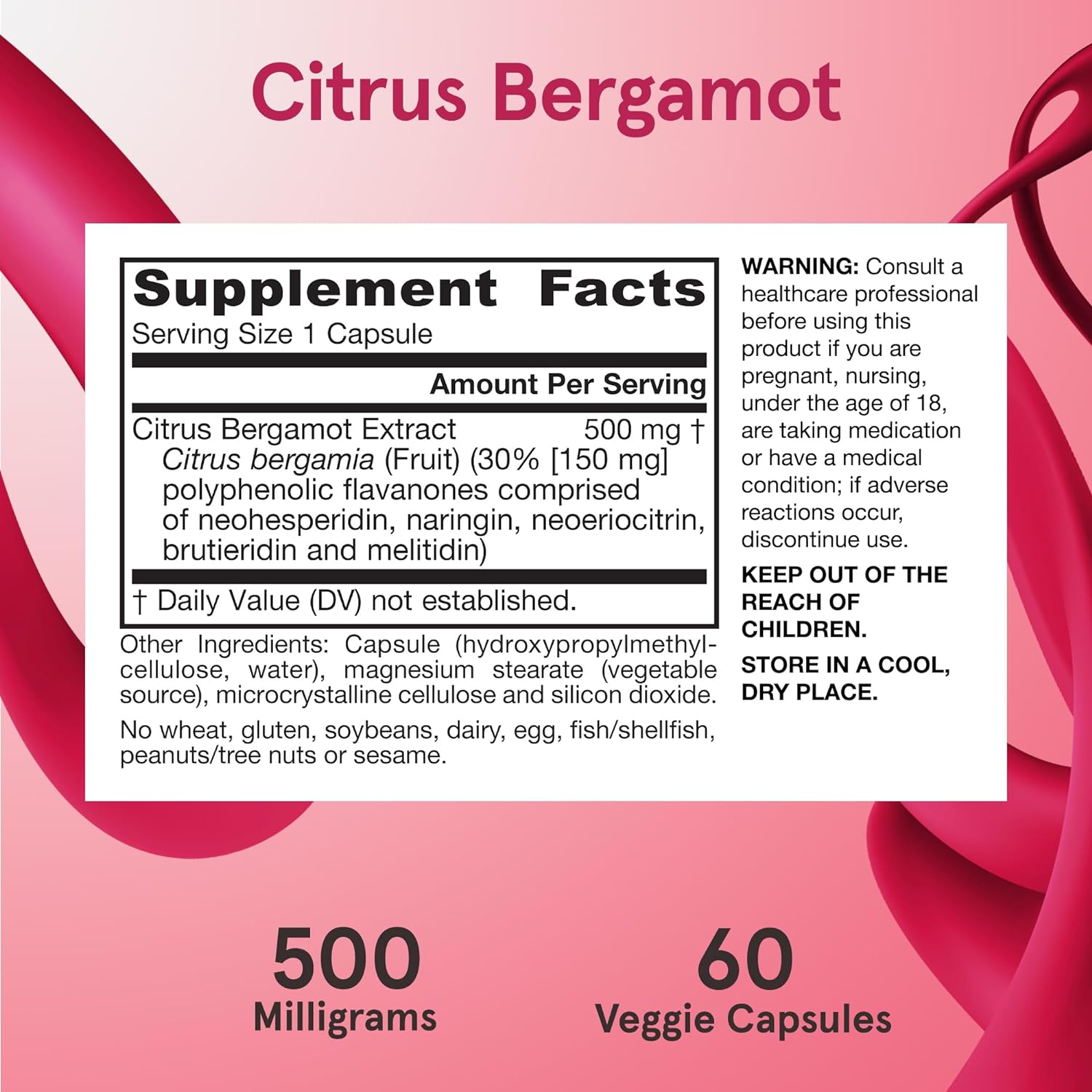 Jarrow Formulas Citrus Bergamot  60 Veggie capsules