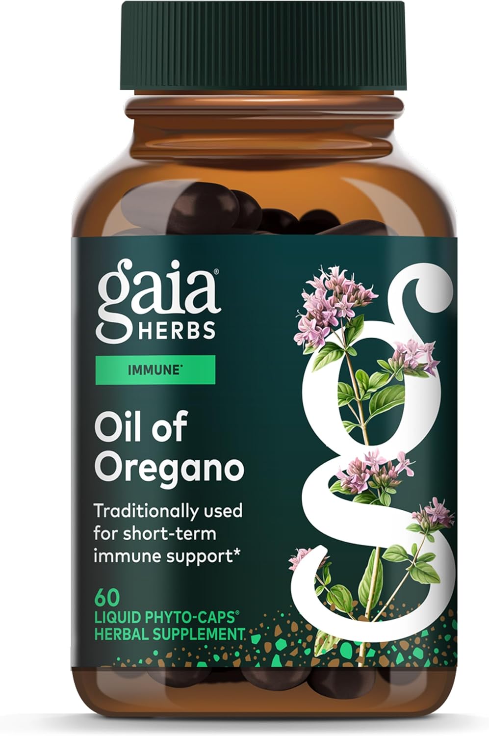 Gaia Herbs Oil of Oregano  60 Vegan Liquid Phyto-Capsules