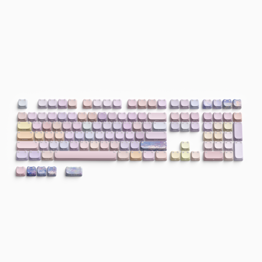 XVX Lumicat MAO Profile Side-Printed Shine-Through 113-Key Keycap Set