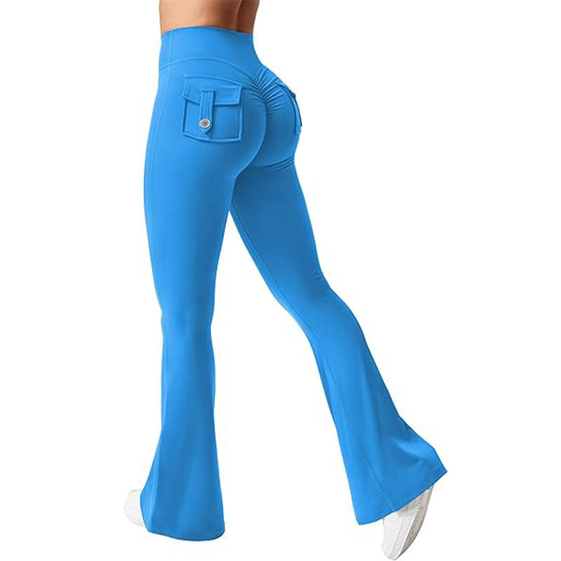 🖤 Women's High-Waisted Cargo Pocket Workout Leggings