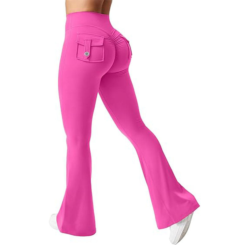 🖤 Women's High-Waisted Cargo Pocket Workout Leggings